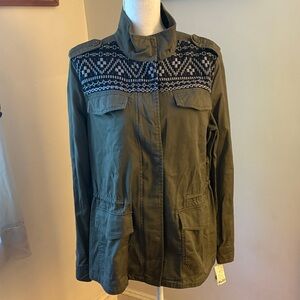 Brand New Olive Green Mudd Utility Jacket